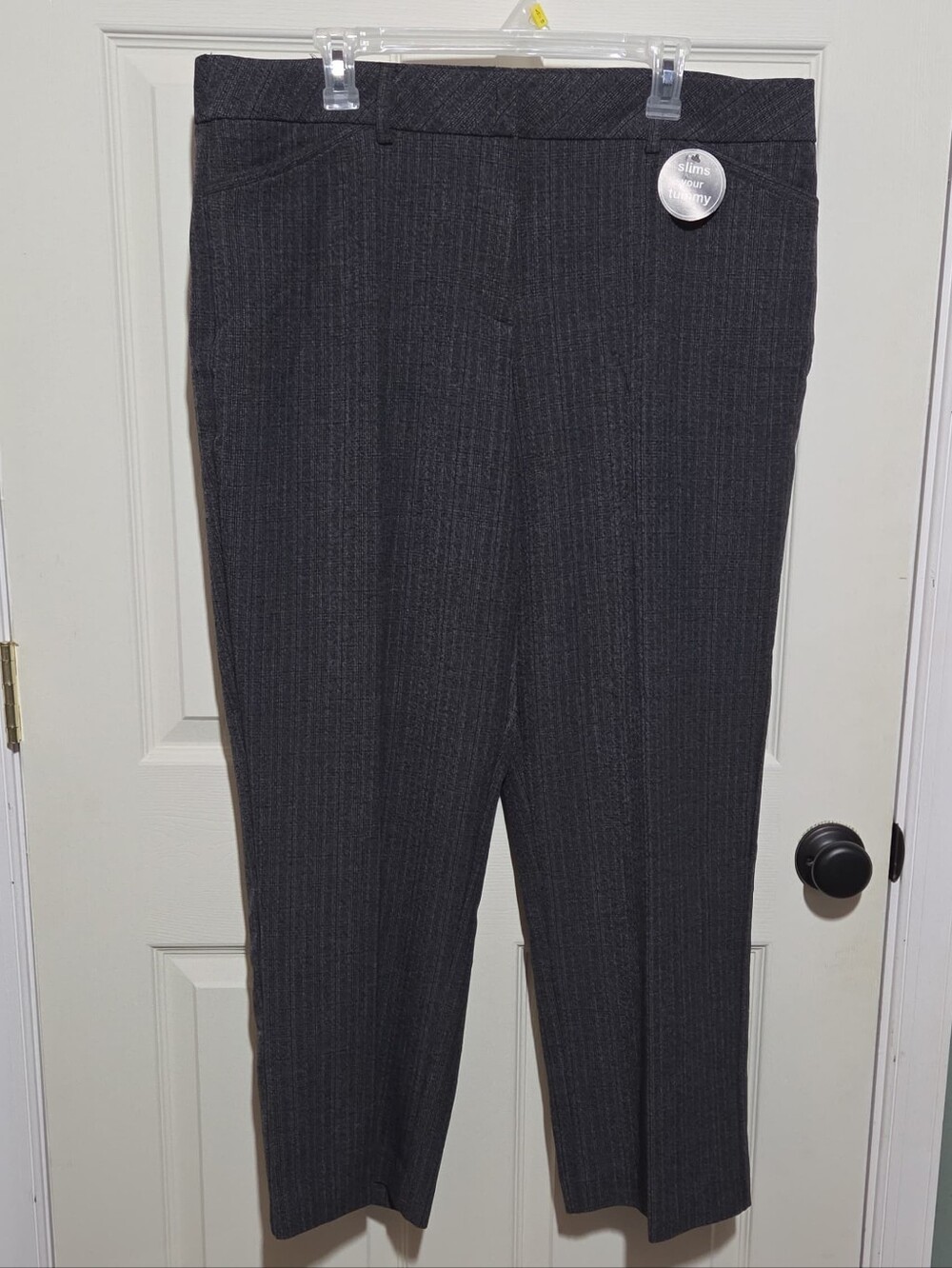Counterparts grey-purple plaid trousers size 16W